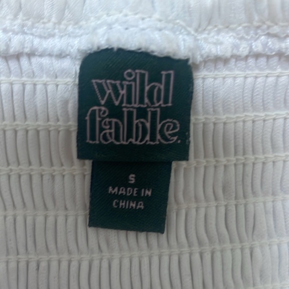 Wild Fable White Ruffled Kids Dress - Picture 2 of 2